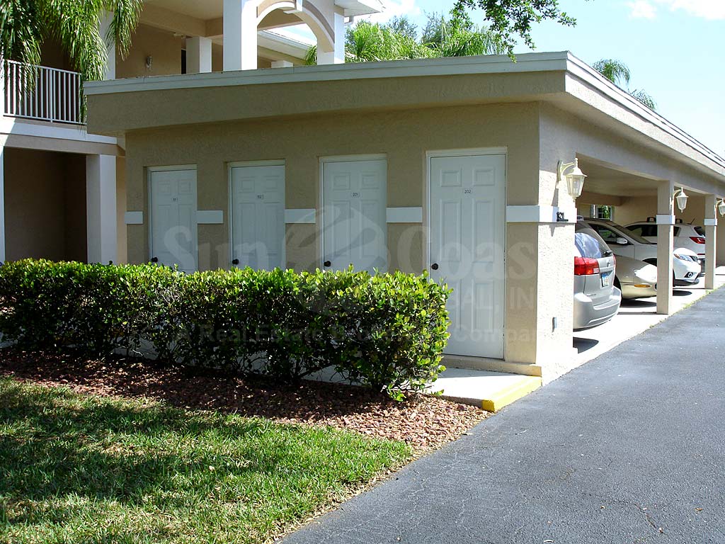 Cypress Lake Country Club Condos Parking with Storage